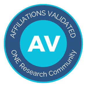Affiliations Validated badge